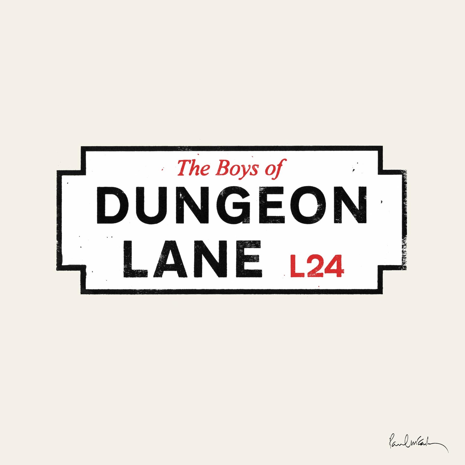Pochette de l'album The Boys of Dungeon Lane de Paul McCartney