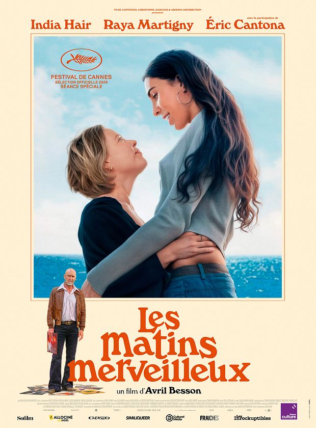 Affiche du film Les Matins merveilleux d'Avril Besson, avec India Hair, Raya Martigny et Éric Cantona