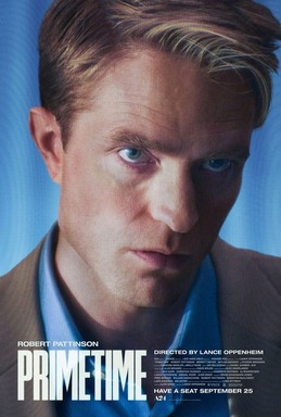 Affiche du film Primetime : Robert Pattinson en gros plan dans le rôle de l'animateur Chris Hansen