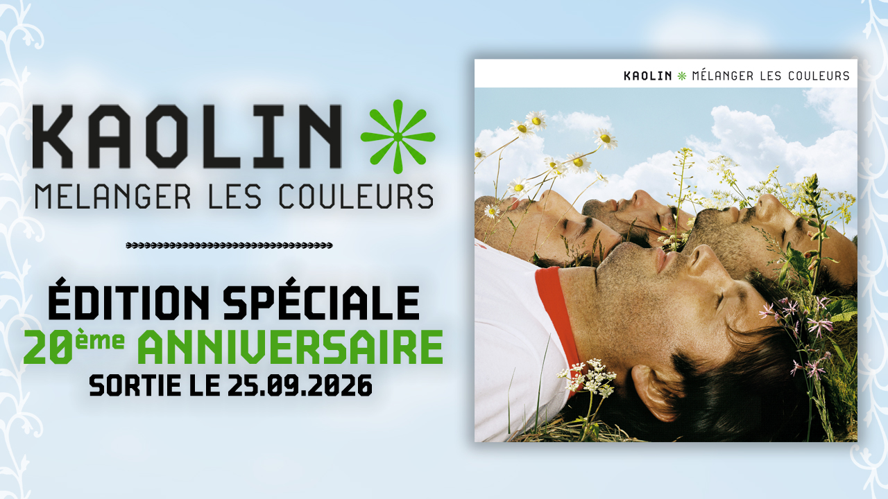 Kaolin - Mélanger les couleurs, première édition vinyle (variantes colorées)