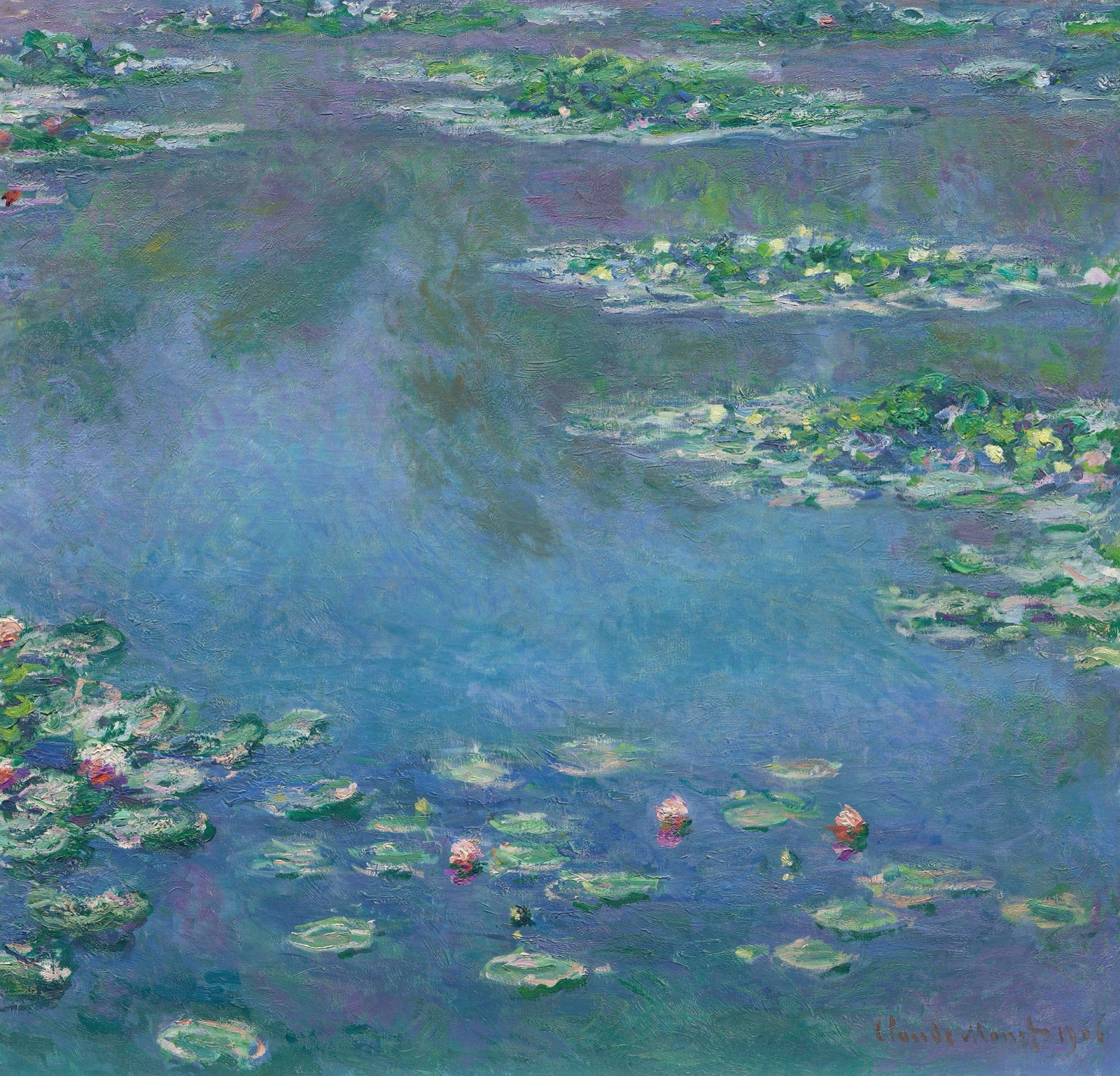 Nympheas de Claude Monet (1906), le genre de toile qui ouvre l'exposition du musee Marmottan