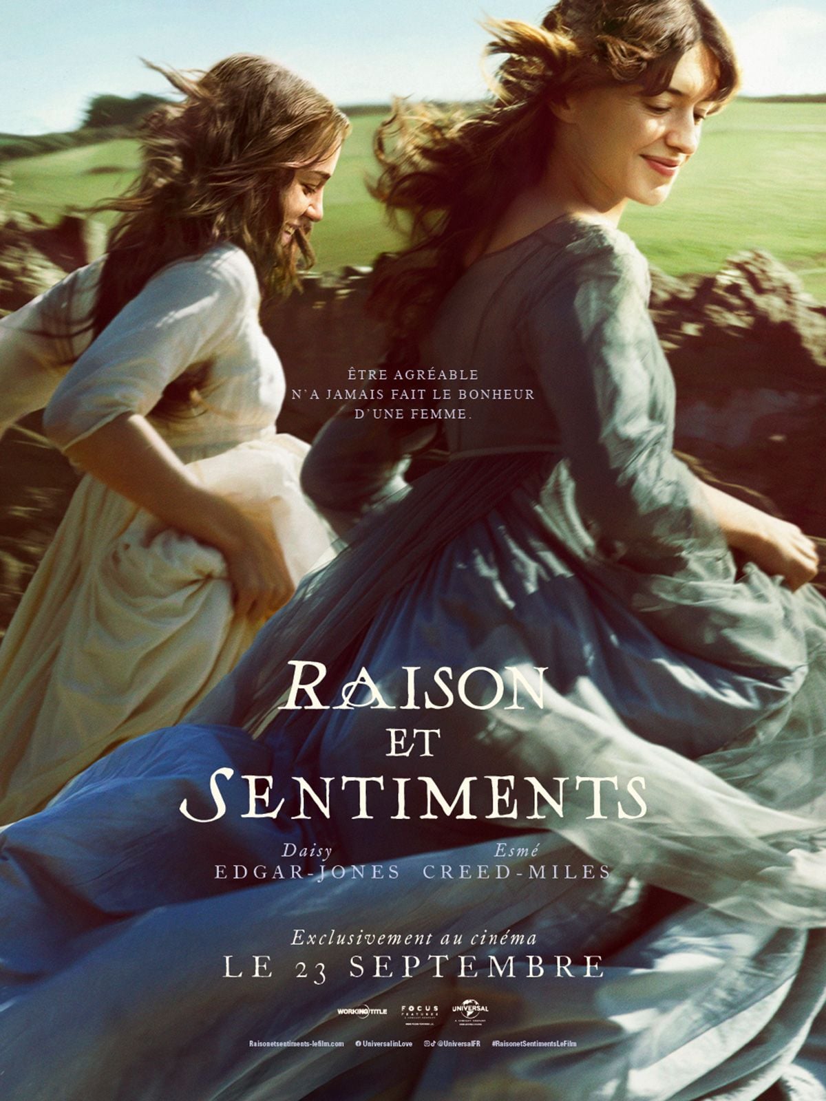 Affiche du film Raison et Sentiments de Georgia Oakley avec Daisy Edgar-Jones et Esmé Creed-Miles