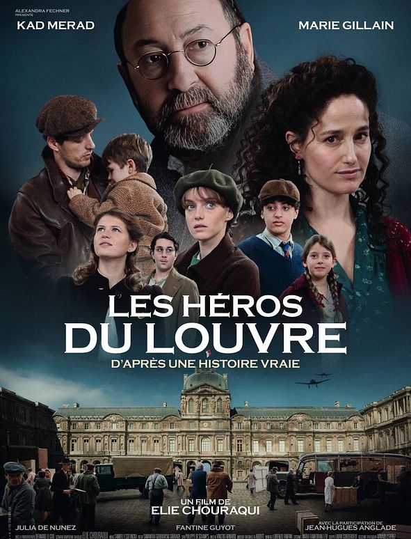 Affiche du film Les Héros du Louvre d'Élie Chouraqui avec Kad Merad et Marie Gillain