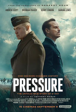 Affiche officielle du film Pressure avec Andrew Scott et Brendan Fraser
