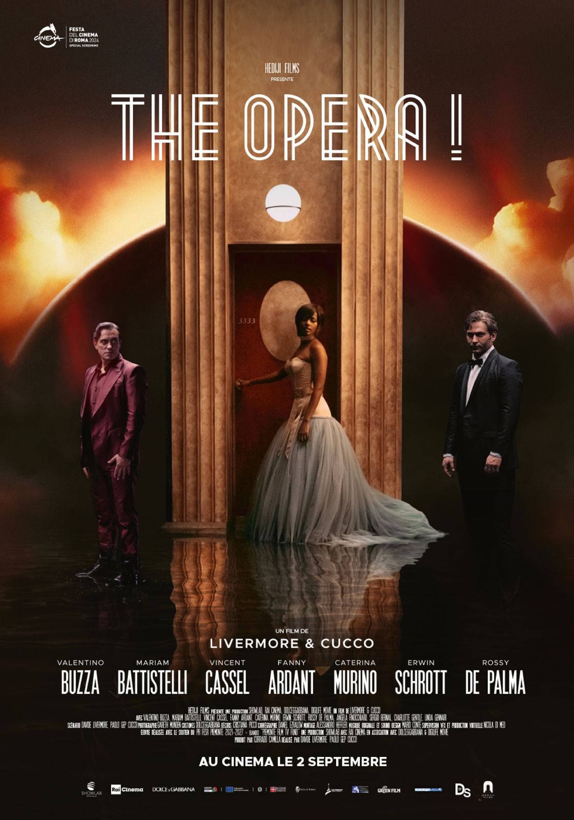 Affiche officielle du film The Opera! avec Vincent Cassel et Fanny Ardant