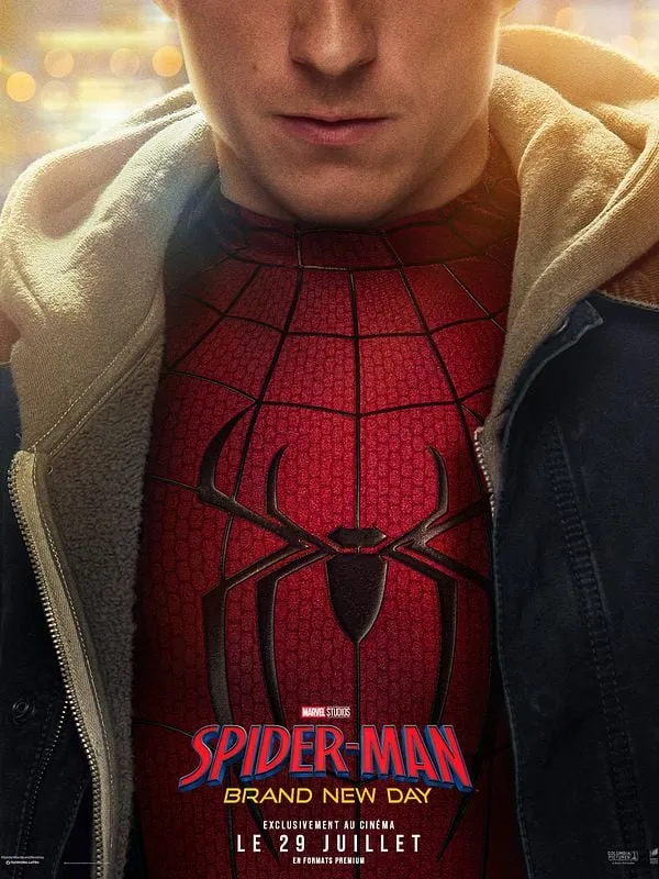Affiche officielle du film Spider-Man: Brand New Day, sortie au cinéma le 29 juillet 2026