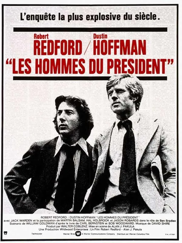 Affiche du film Les Hommes du président avec Robert Redford et Dustin Hoffman