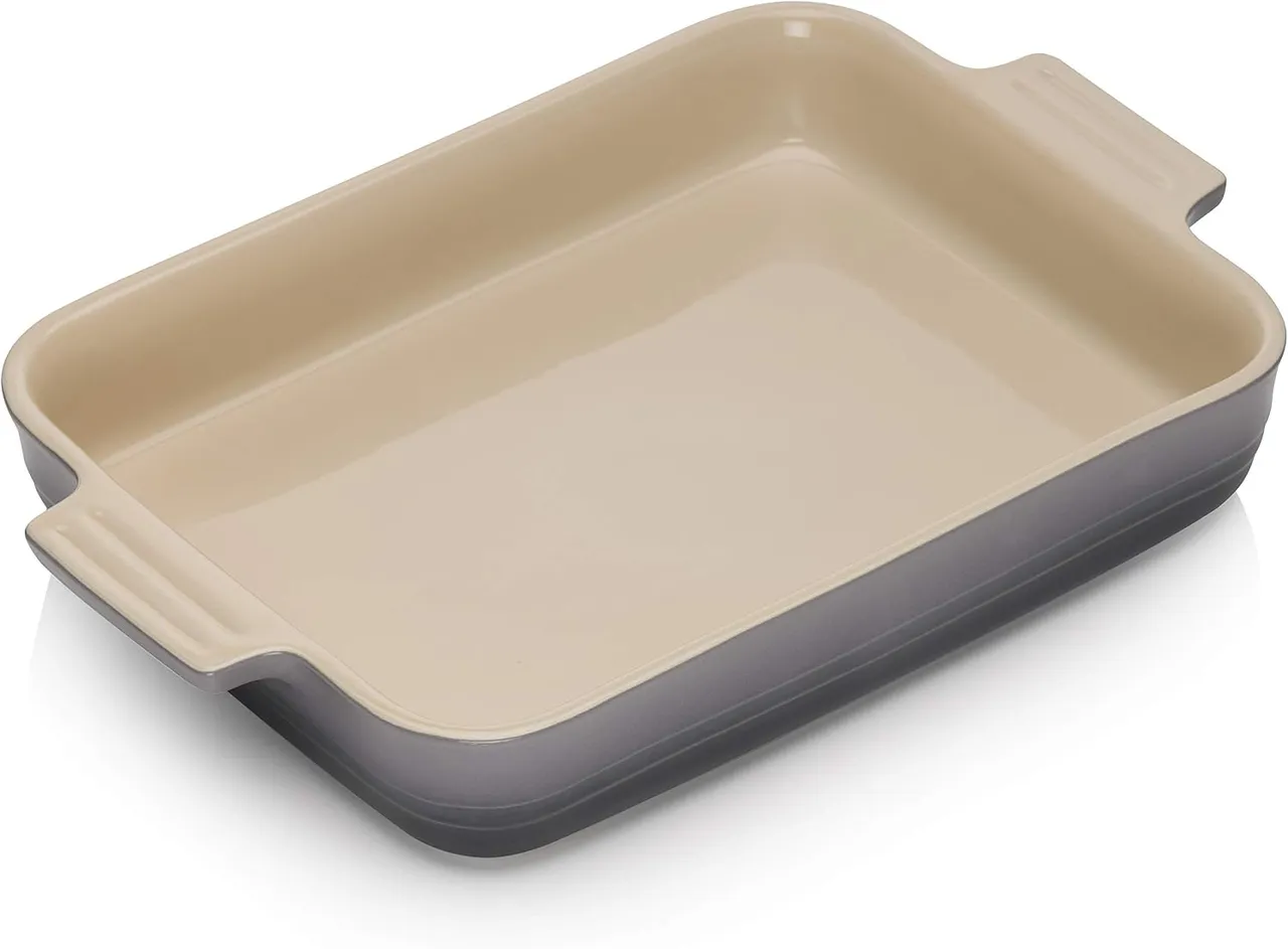 Le Creuset, plat rectangulaire en céramique, 6 portions