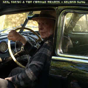 Pochette de Second Song, cinquantieme album de Neil Young avec les Chrome Hearts