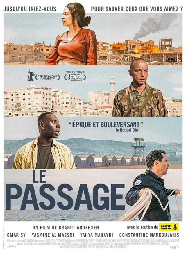 Affiche du film Le Passage de Brandt Andersen, avec Omar Sy, Yasmine Al Massri et Yahya Mahayni